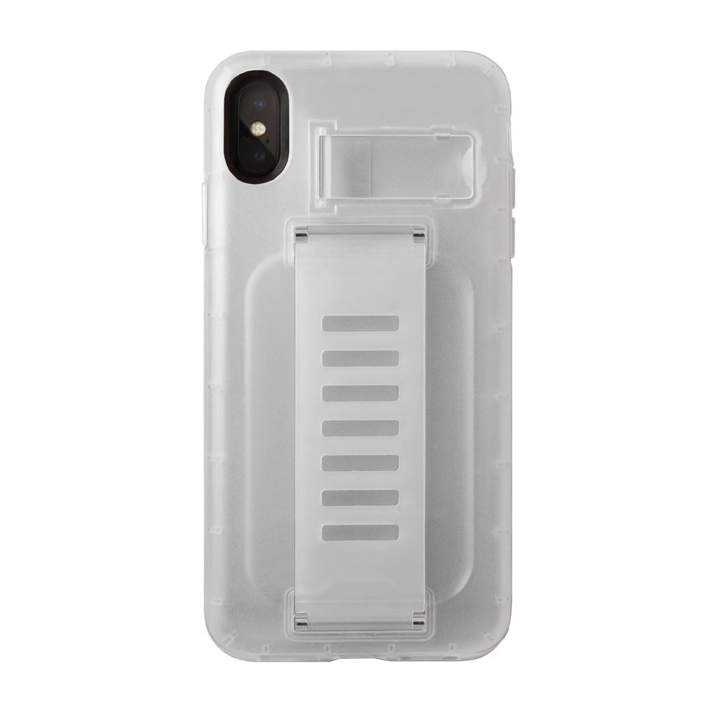 IPHONE XS / X Easy Grip Hybrid Stand Case (Clear)